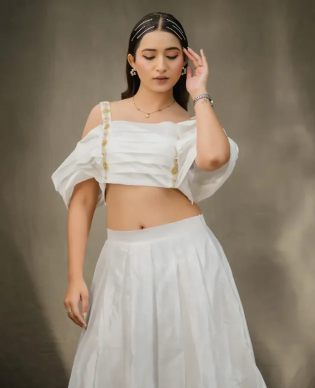 MAMA SAIID CHIIC Ivory Bloom Co-ord Set