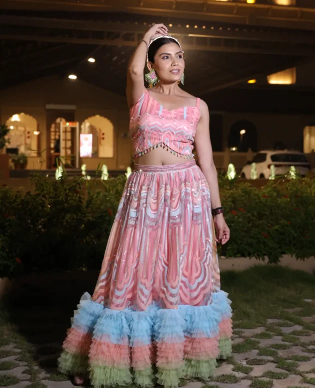 MAMA SAIID CHIIC Vibrant Multi-Color Lehenga Set