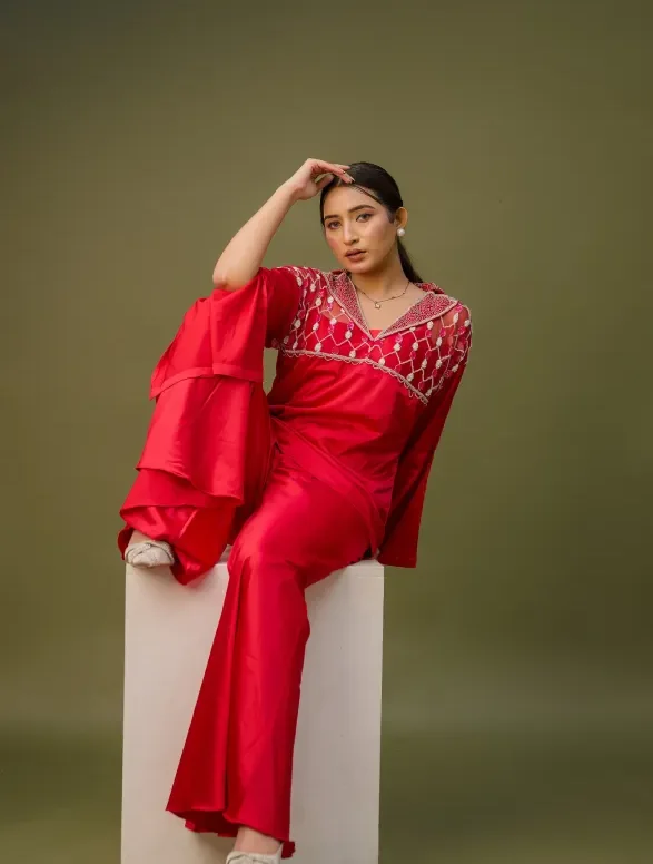 MAMA SAIID CHIIC Co-ord set with embroidery