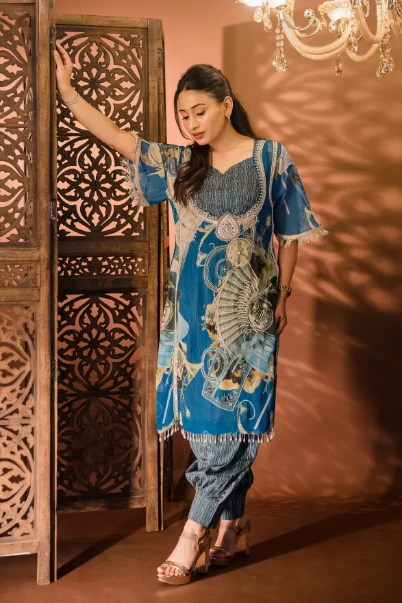 MAMA SAIID CHIIC Suit set with multi colour embroidery - Image 5