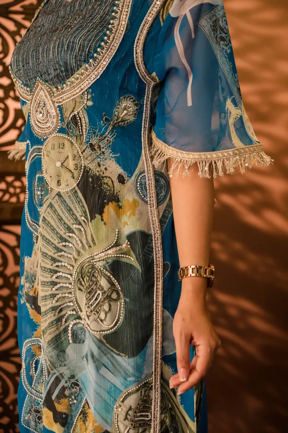 MAMA SAIID CHIIC Suit set with multi colour embroidery - Image 2