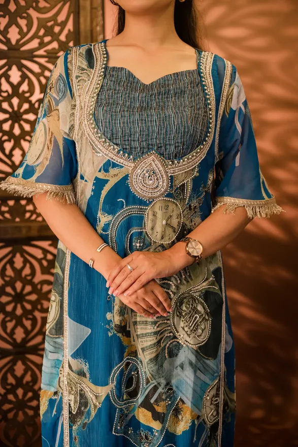 MAMA SAIID CHIIC Suit set with multi colour embroidery - Image 3