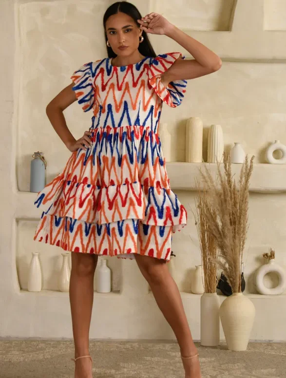 MAMA SAIID CHIIC ZIGZAG ZEAL DRESS